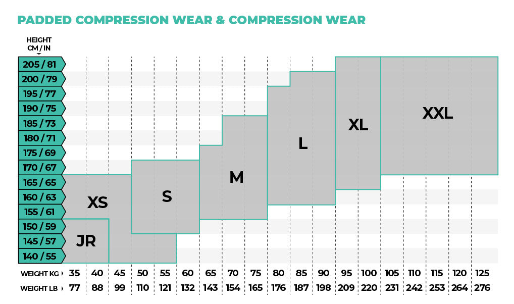 3/4 tights with knee padding - 3/4 Compression buxur með hnépúðuðum